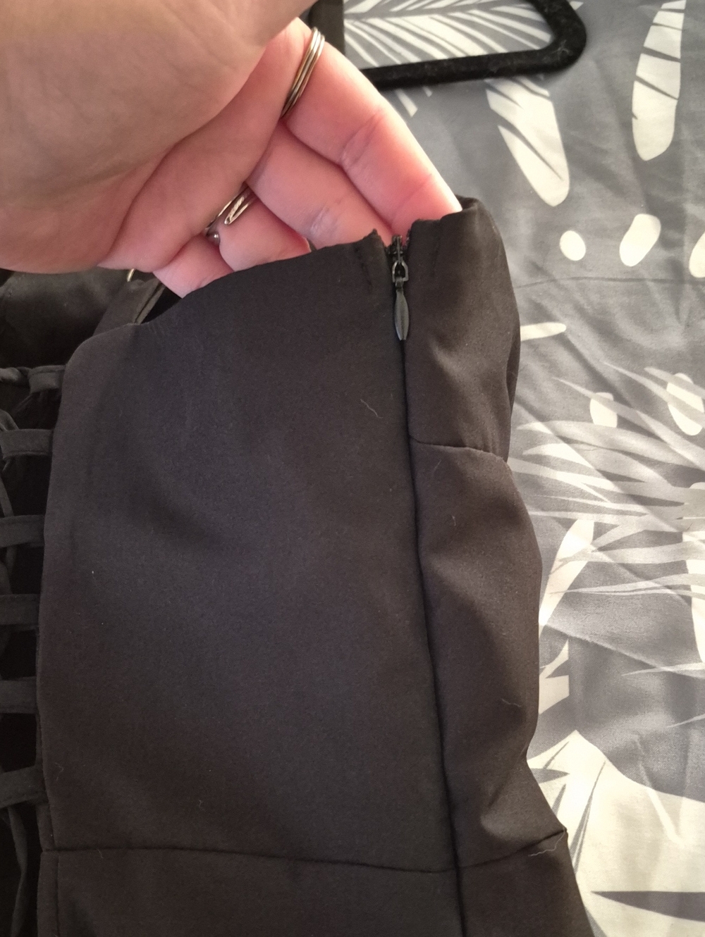 Like NEW Classic Black Maxi Dress with Tie Front And Corset Style Back Ties - Picture 5 of 6